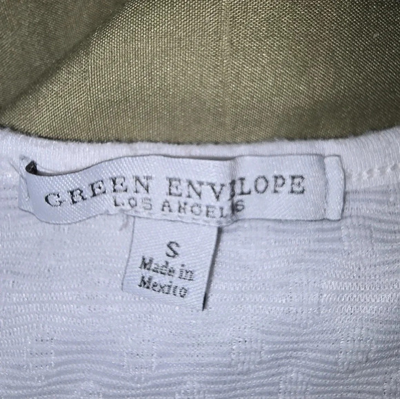 Womens Green Envelope Los Angeles, size small blouse, great condition!!! - Picture 2 of 3